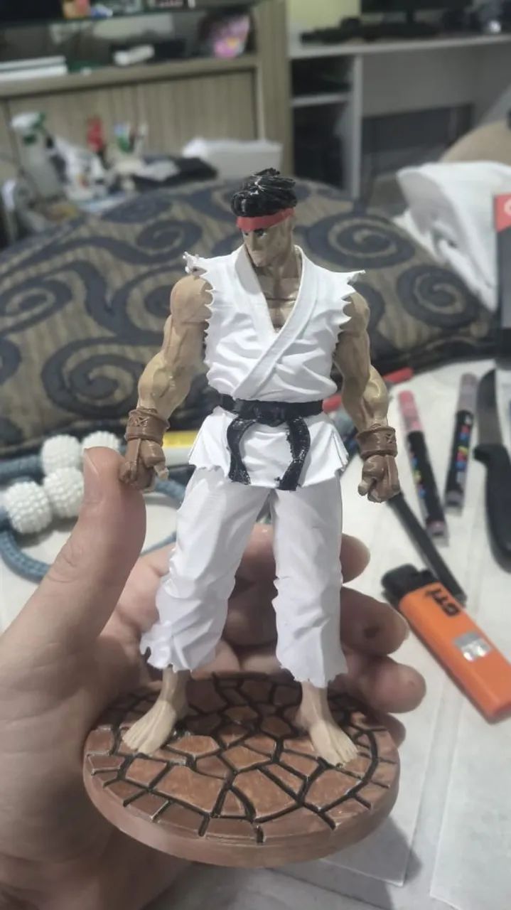 Ryu peça nova feito 3D pintura a mão  - Foto 2