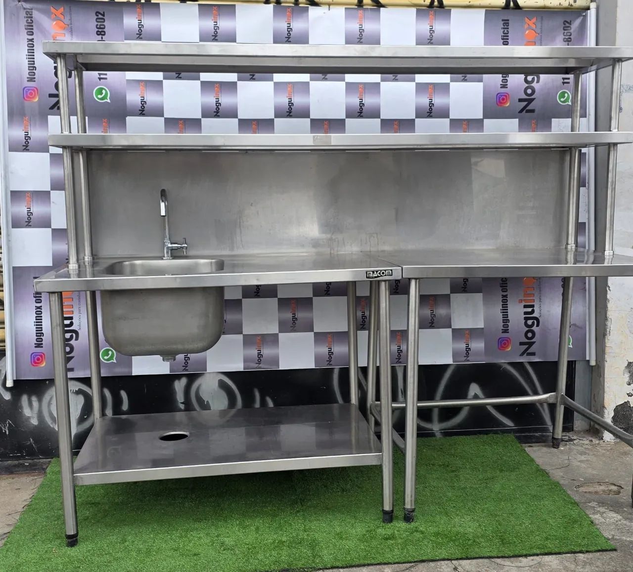Pia industrial inox 304