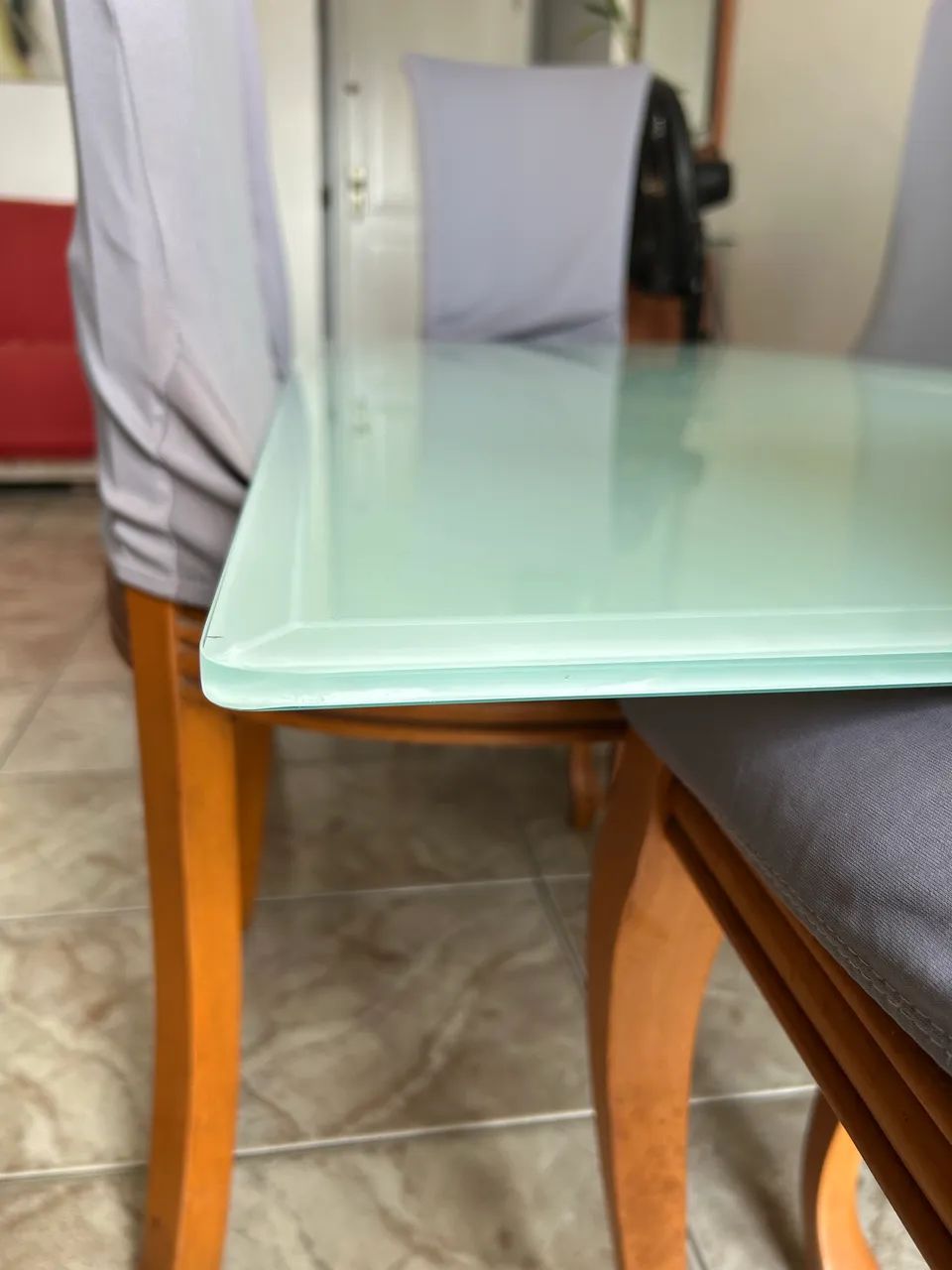 Vidro de Mesa com Fundo Branco - Foto 2