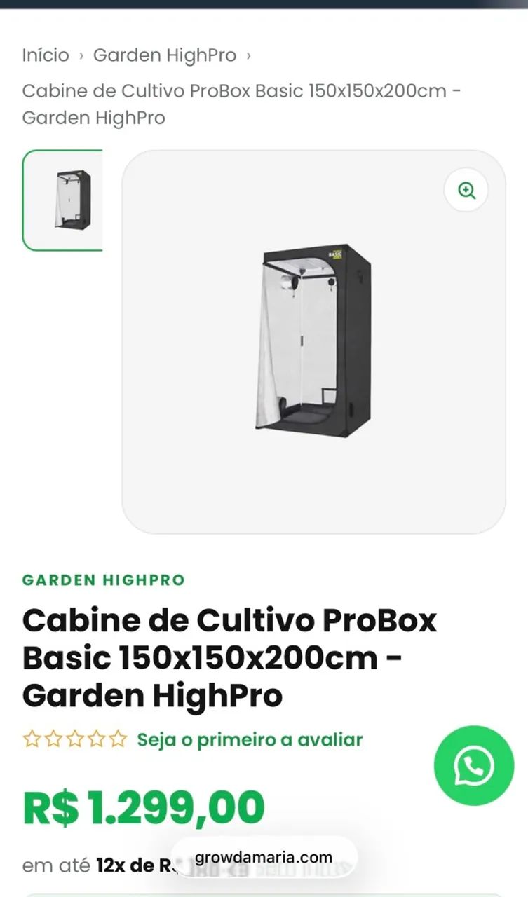 Estufa + Setup completo com iluminação halógena de 600W - Foto 2