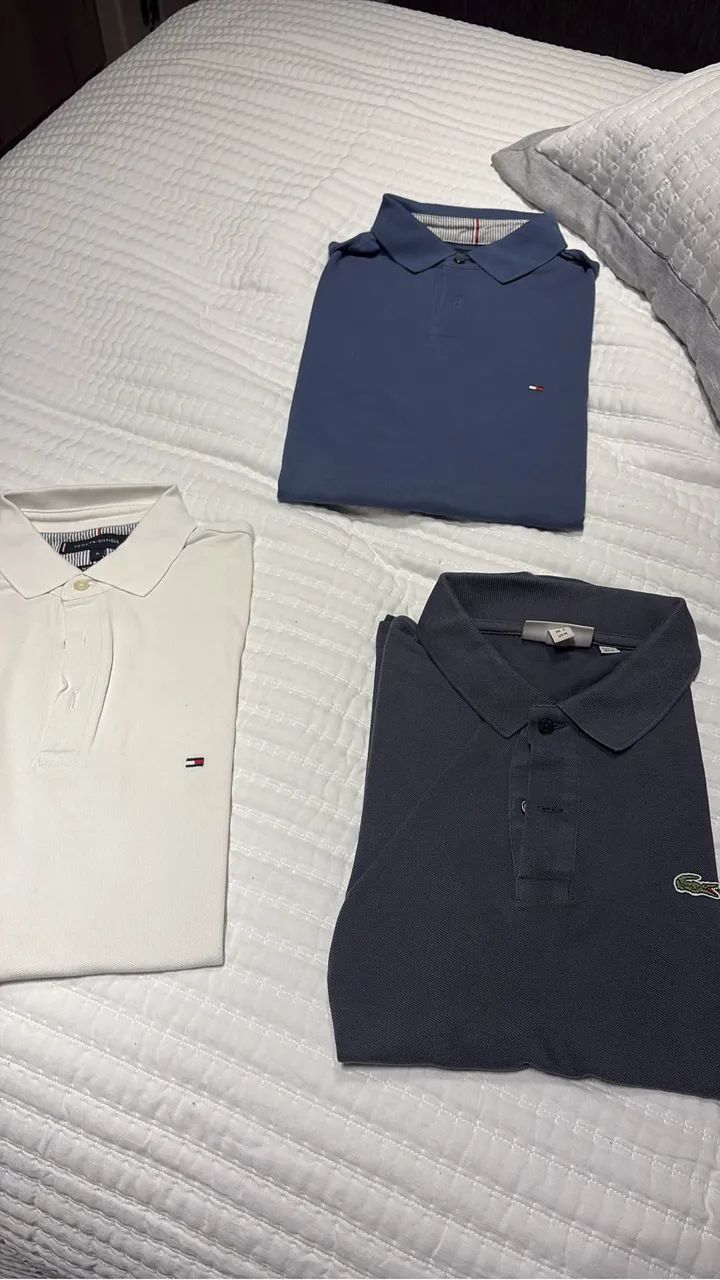 Polo Tommy Hilfiger slim fit branca  - Foto 5