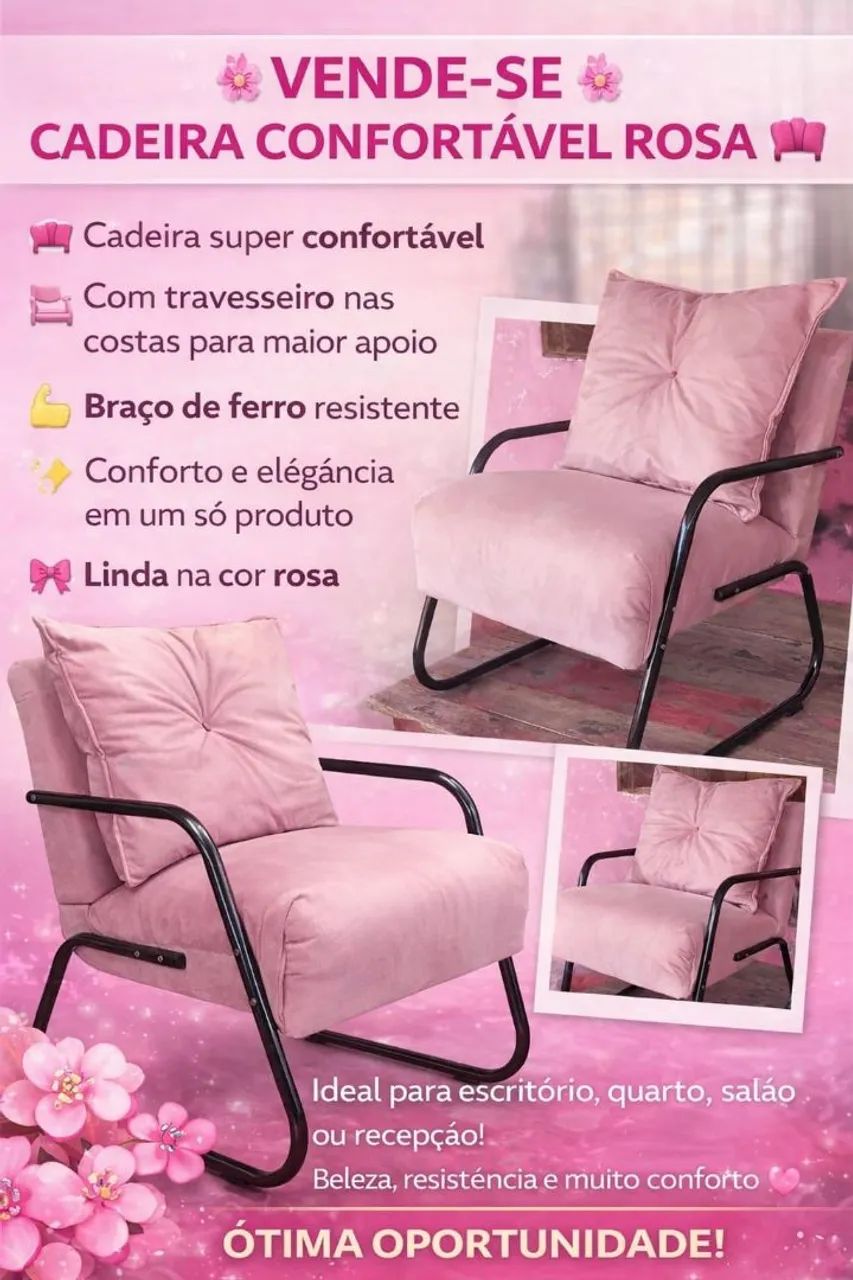 POLTRONA E MESA DE ESCRITÓRIO - Foto 3