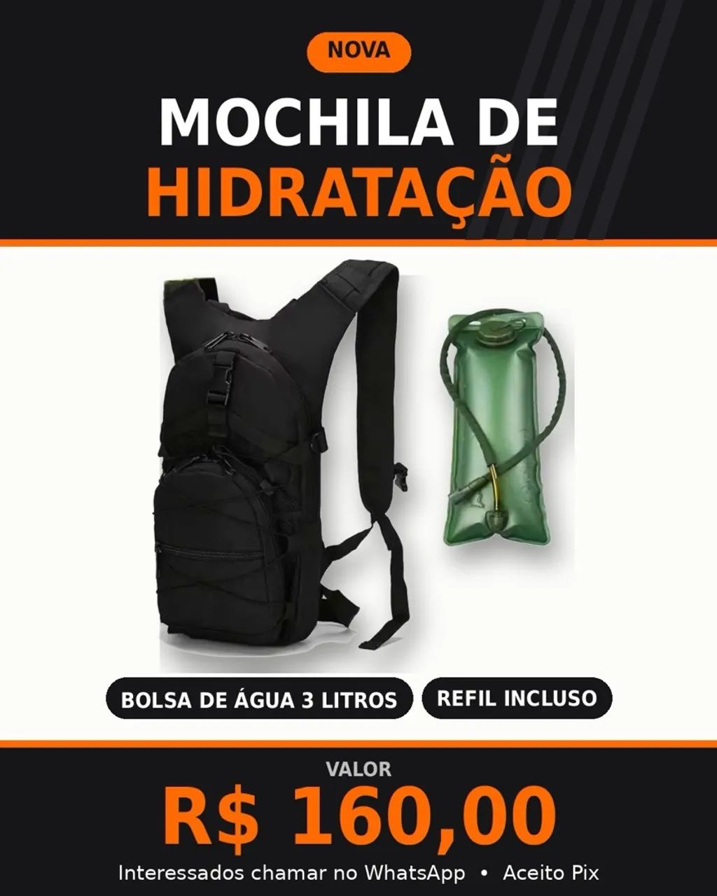 Mochila de hidratação 