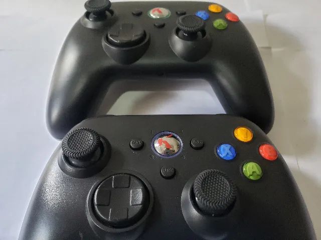 Kit 2 Controles Para o Xbox 360 e Pc Usb - Foto 2