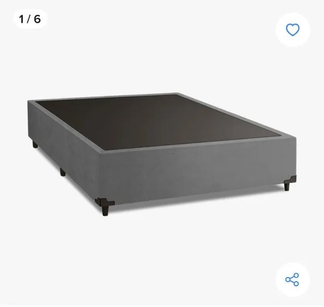 base de cama king nova no plastico