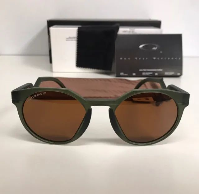óculos de sol oakley hstn green brown