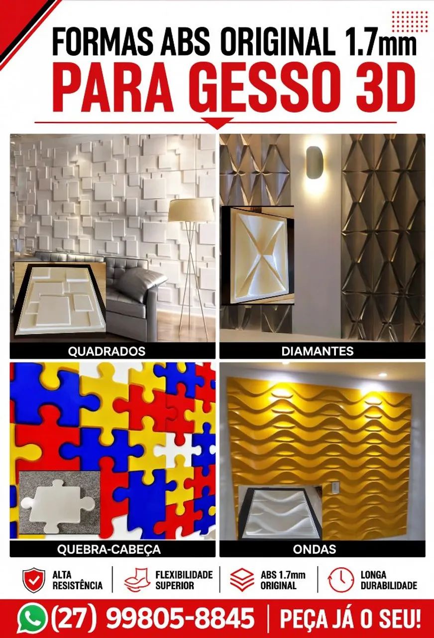 Formas para gesso 3d  - Foto 4