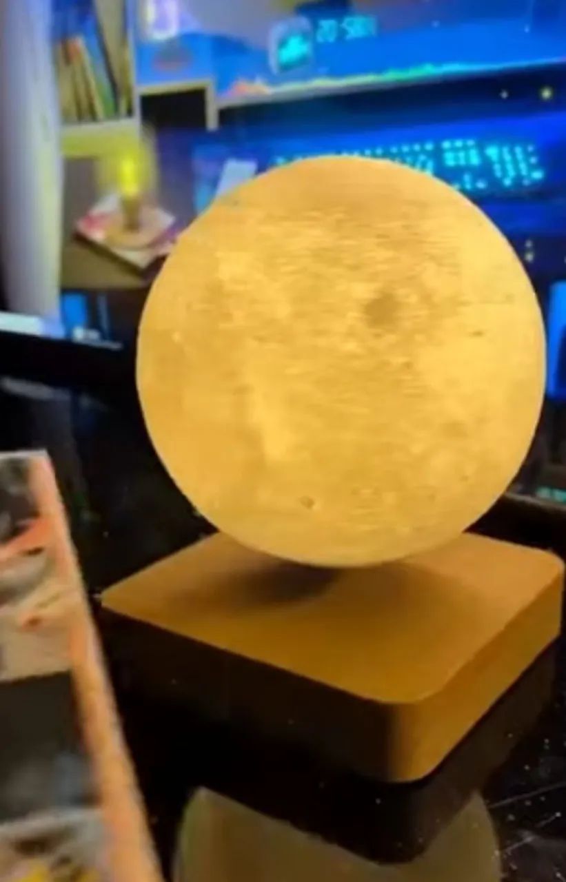 Luminaria lua suspensa imã - Foto 3