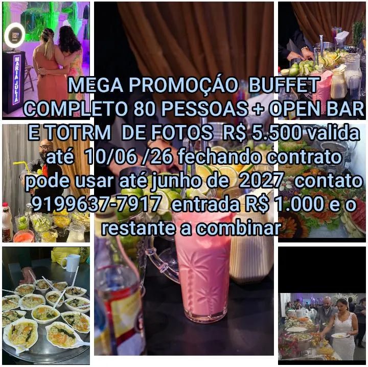 pacotes de buffet completo 