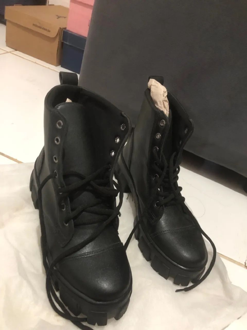 Bota feminina preta 