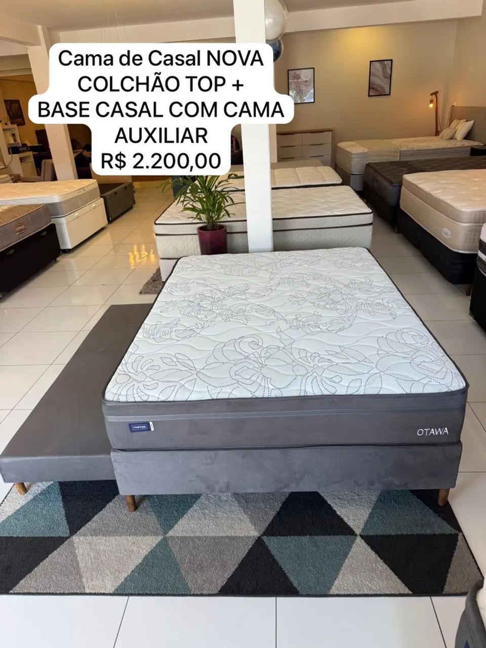 Cama de casal NOVA - ENTREGO 