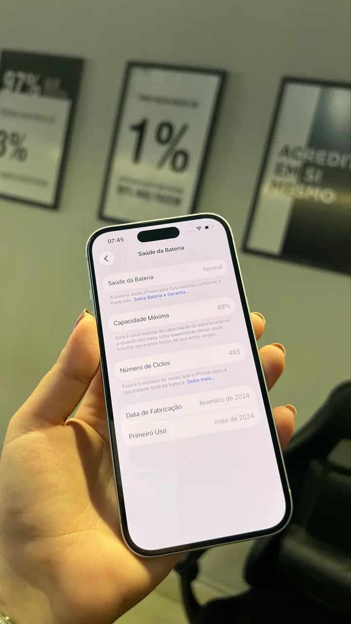 iPhone 15 Azul 128GB com garantia  - Foto 4