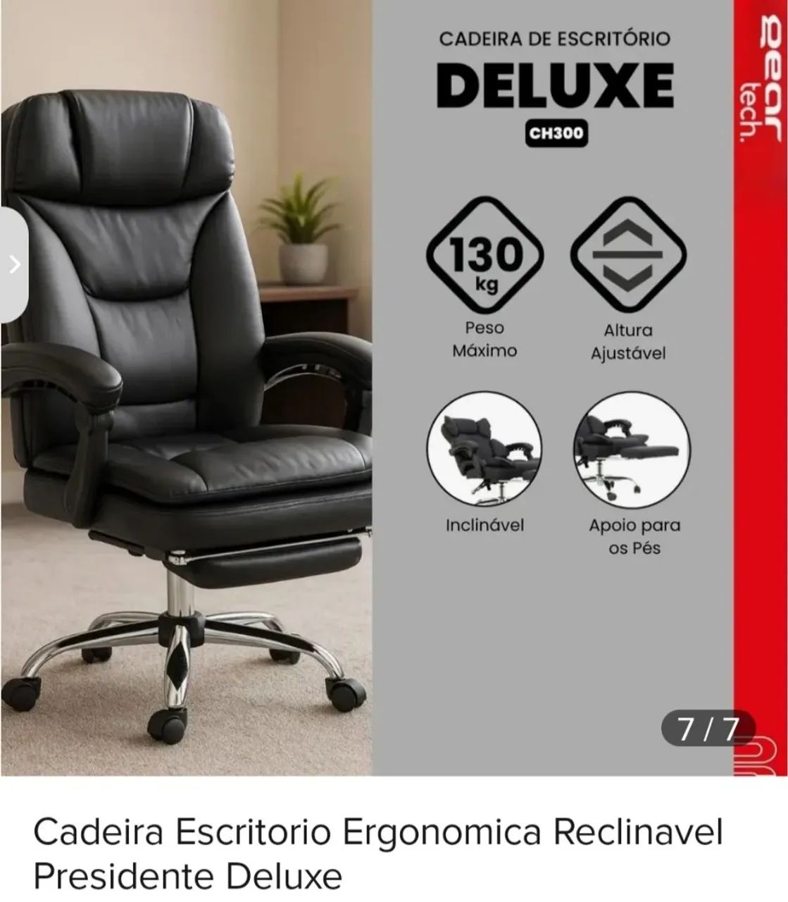 Cadeira de Escritório Ergonomica  - Foto 5