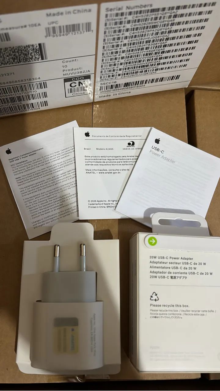 Fonte Turbo 20W USB-C Original Apple - Foto 4