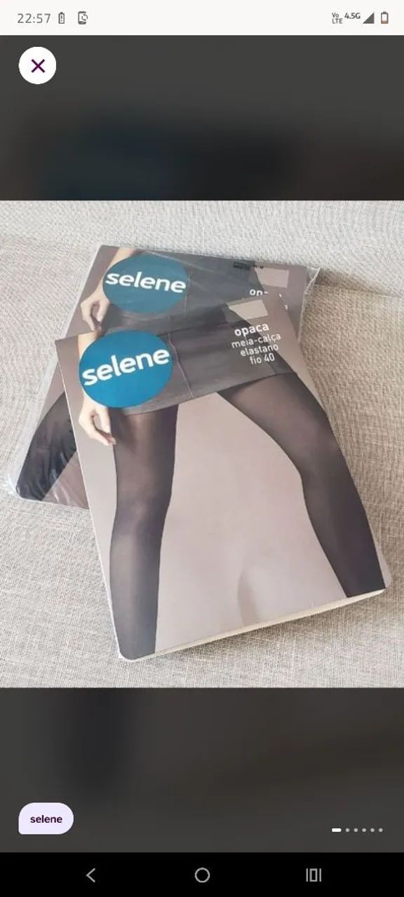 meia calça selene opaca fio 40 preta