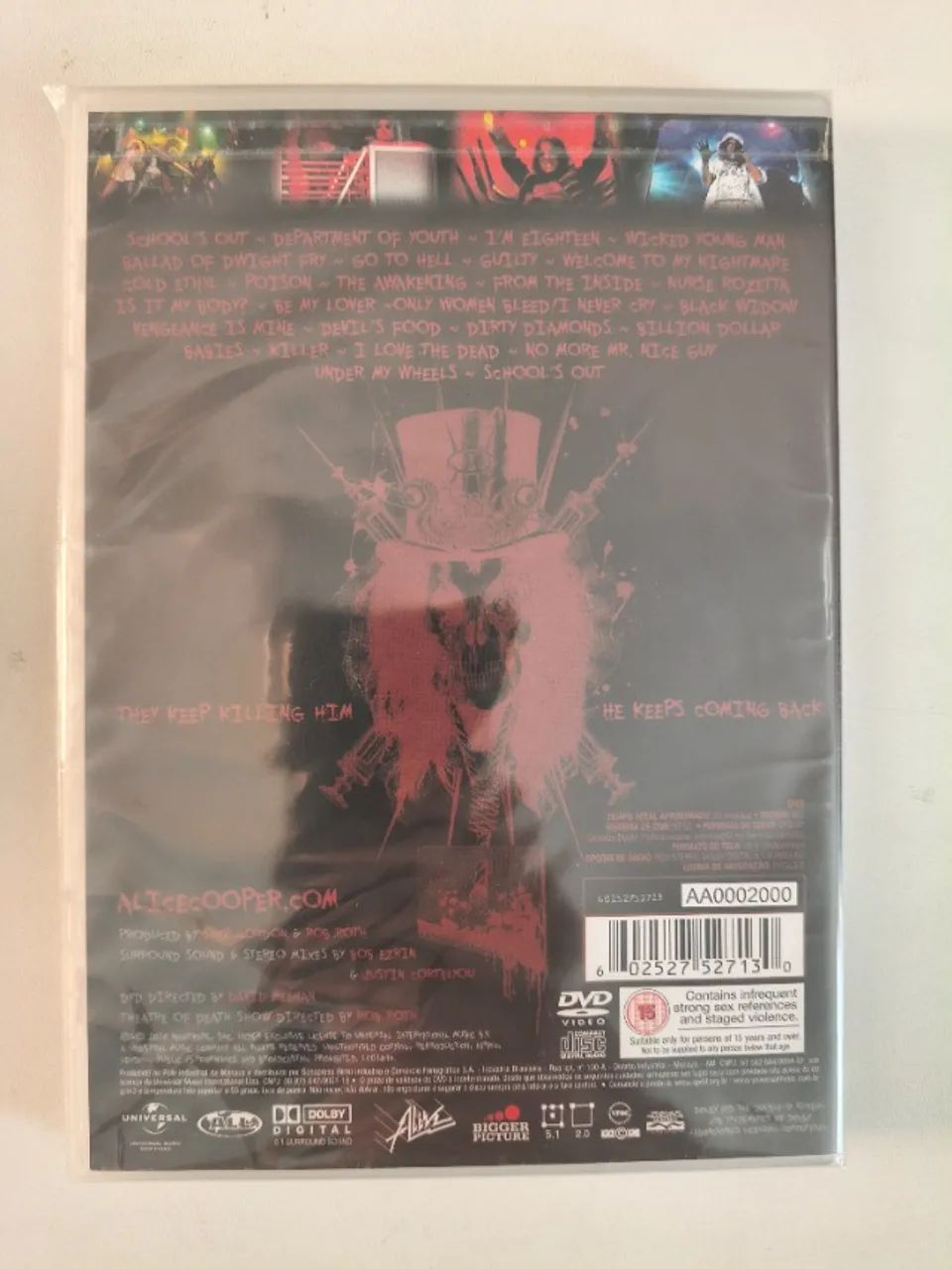DVD Alice Cooper Theather of Death - Foto 2