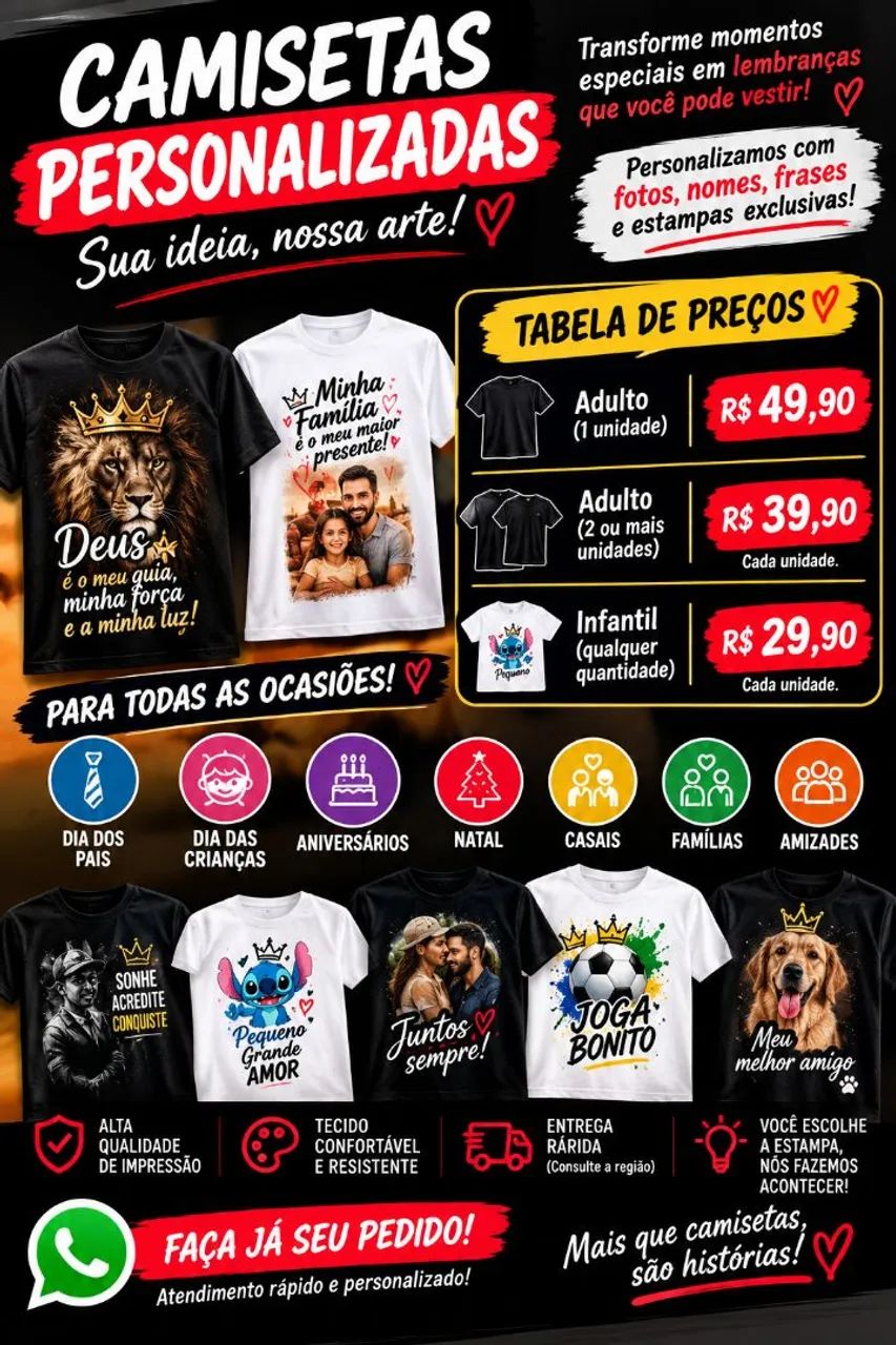 Camisas personalizadas 