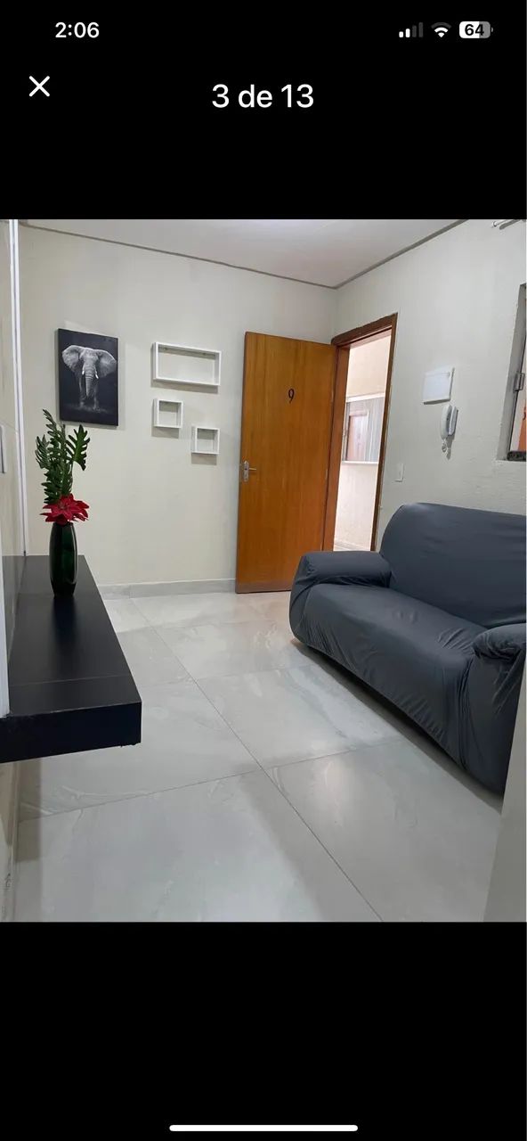 Apt mobiliado pequeno próx.AV. T63  - Foto 9