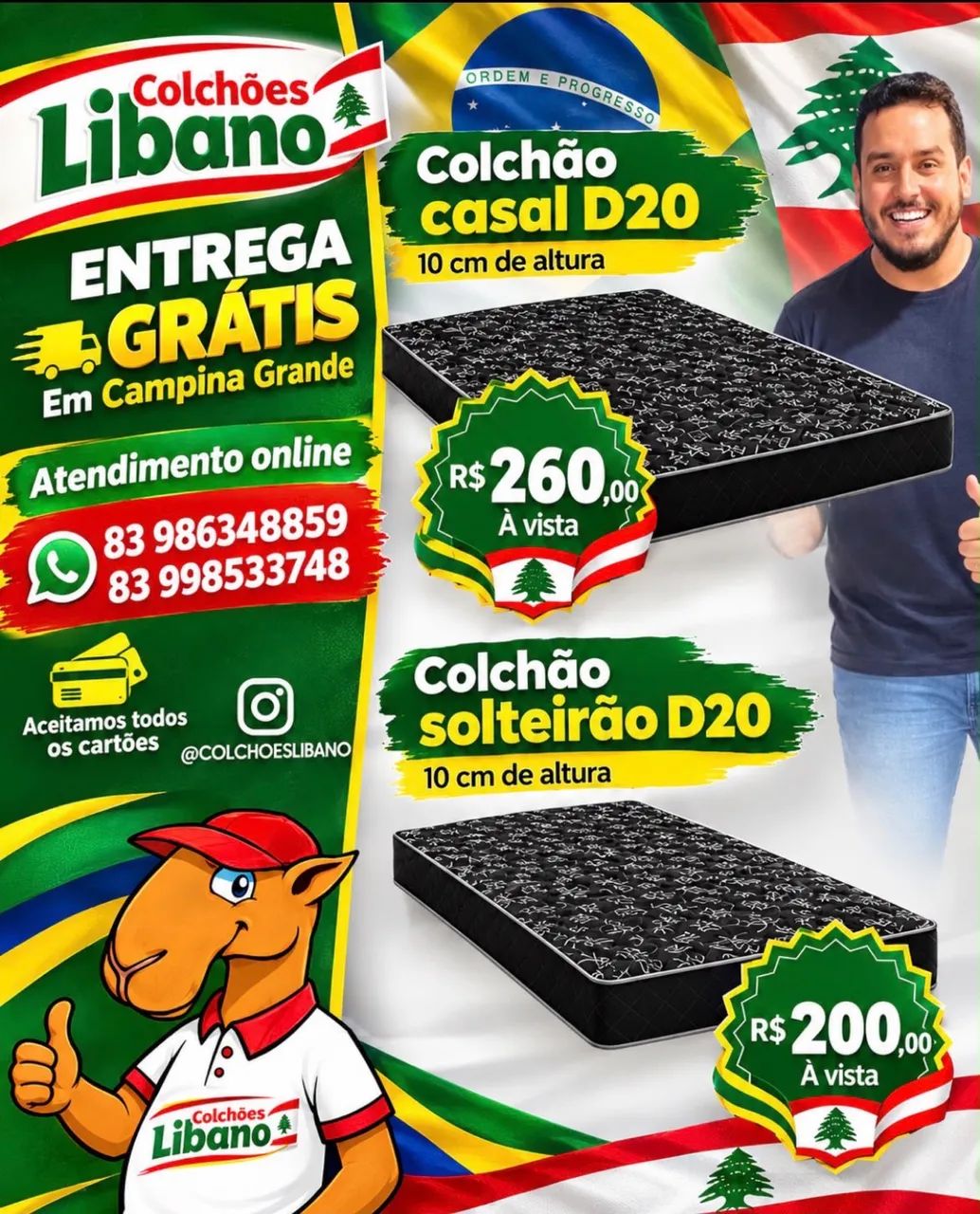 Colchoes casal e solteirão 
