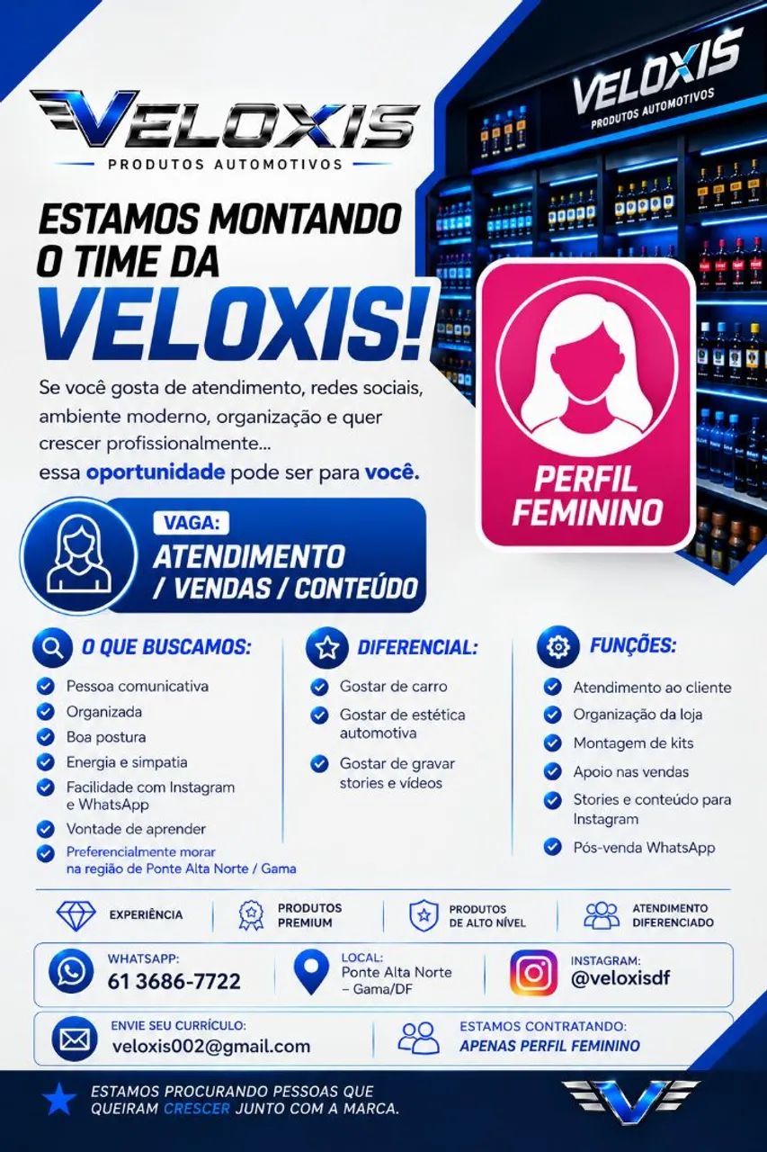 VAGA DE VENDEDORA 