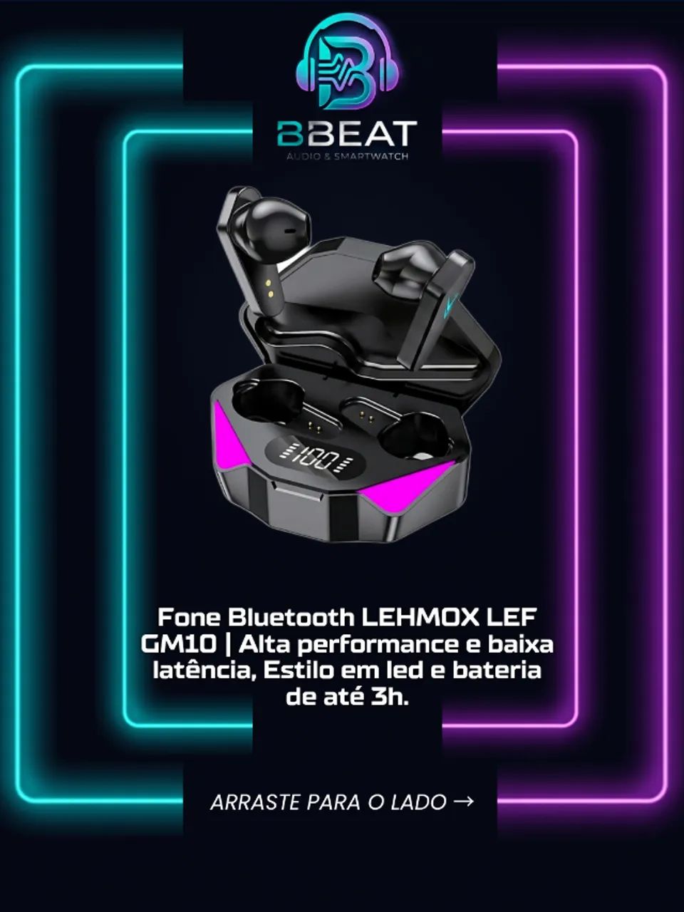 Fone Gamer Bluetooth