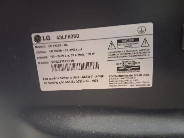 Tv Lg tela com problema