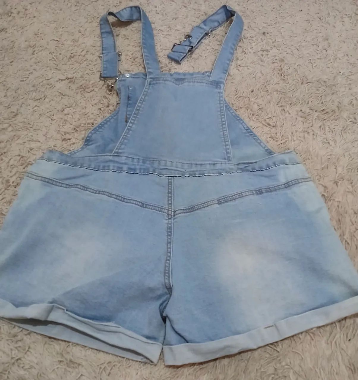 Macaquinho Jeans Feminino - Foto 2
