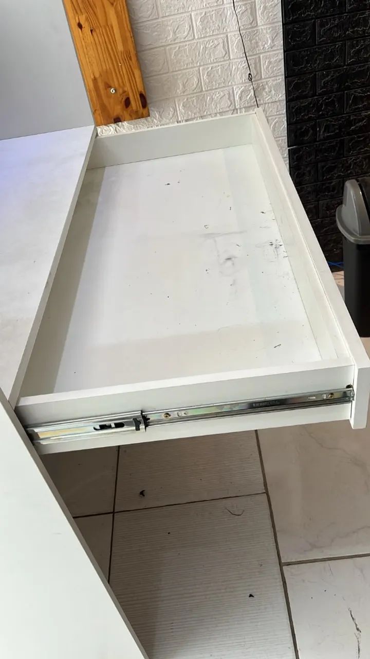 Balcão Caixa Branco com Gaveta - Foto 5