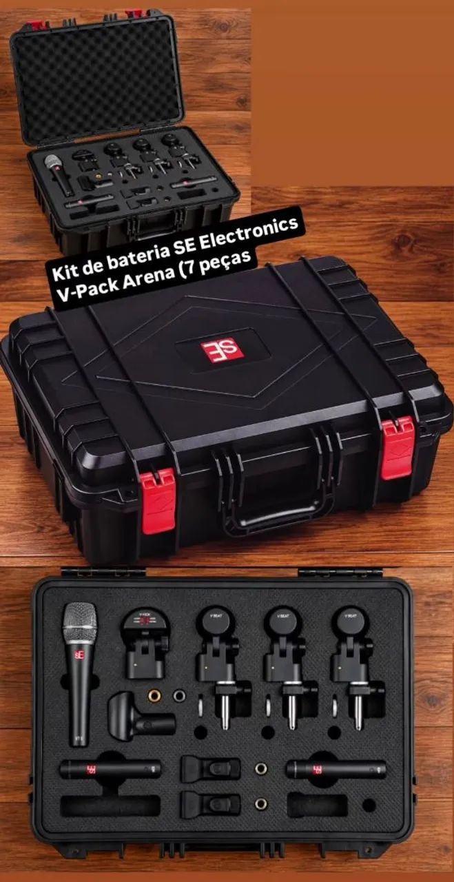 Kit de bateria SE Electronics V-Pack Arena (7 peças)