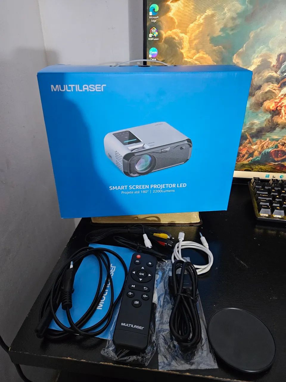 PROJETOR MULTLASER - NOVO - Foto 5