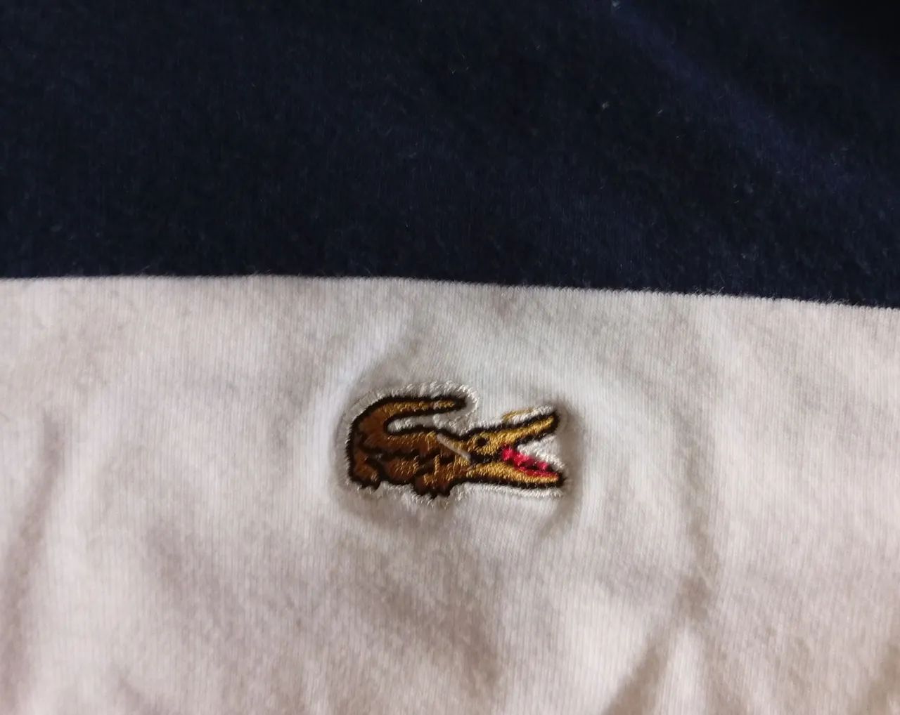 Camisa polo Lacoste P listrada - Foto 3