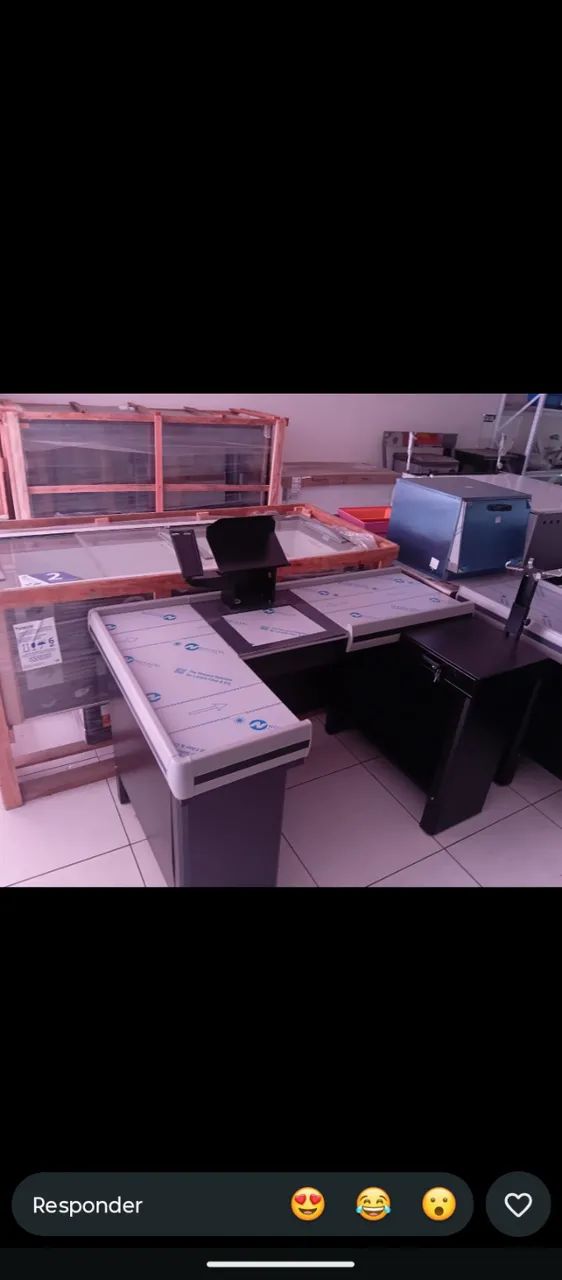 BALCOES  DE CAIXA PARA MERCADINHO NOVOS * - Foto 5