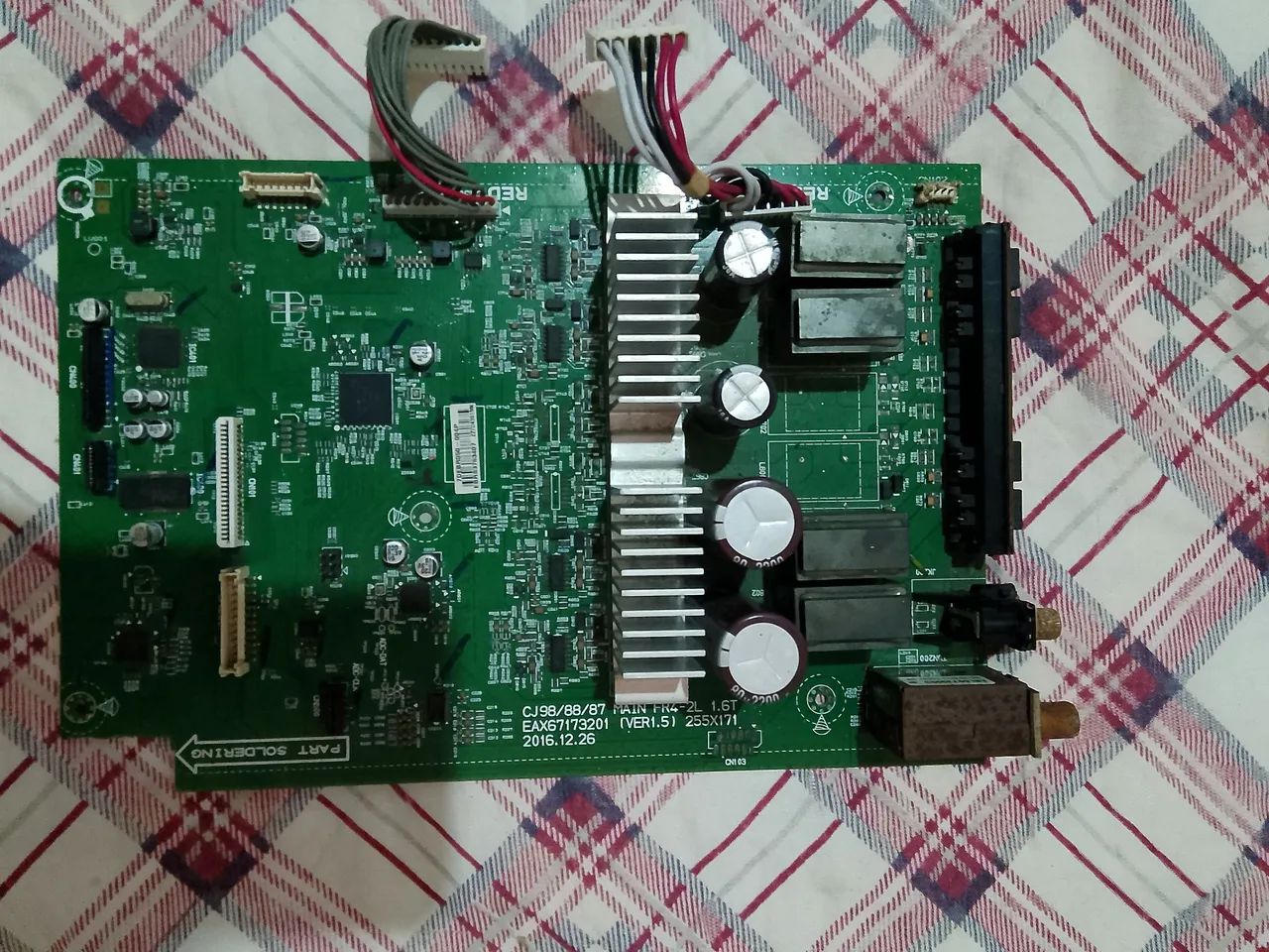 LG CJ87 Placa Principal + Placa Fonte Com Defeito