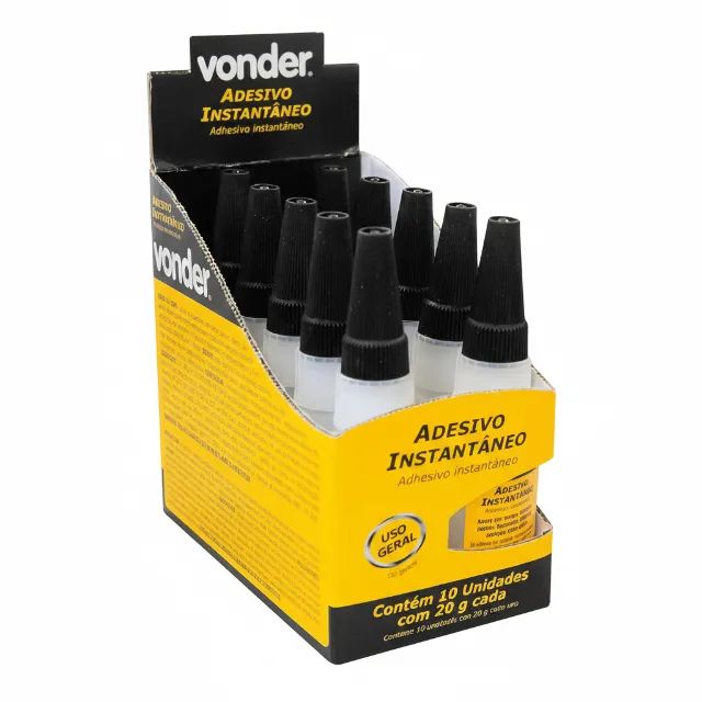 Adesivo Instantâneo 20g Vonder Caixa Com 10 Unidades - Foto 2