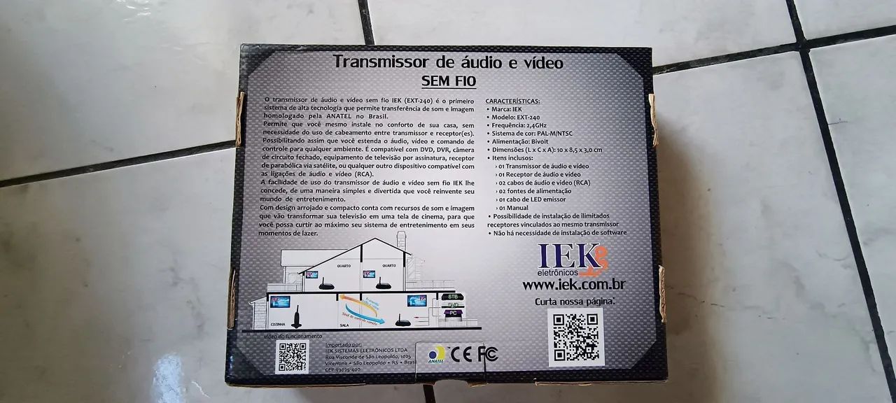 Transmissor de áudio e vídeo sem fio  - Foto 3