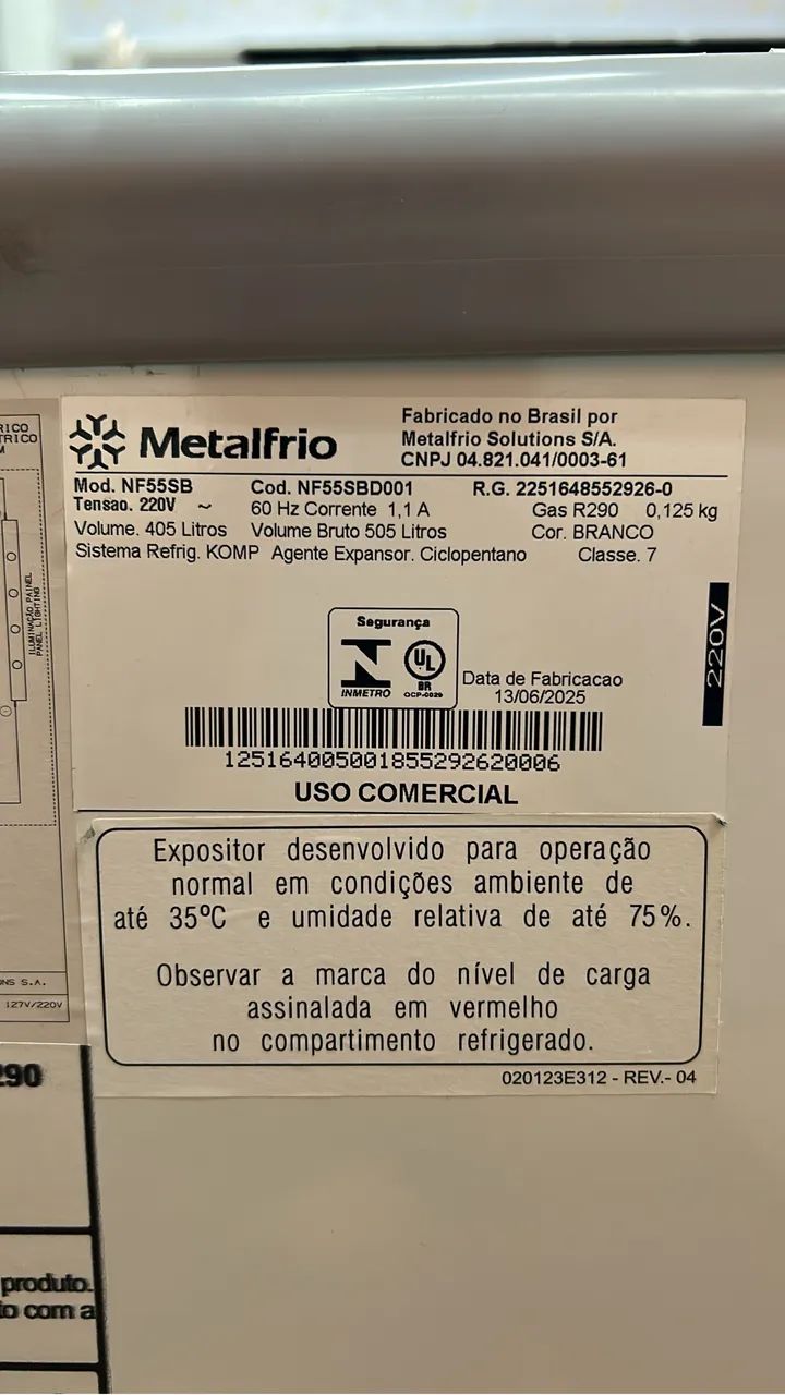 Freezer expositor Vertical Metalfrio - Foto 2