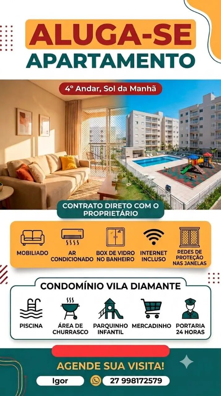 Apartamento mobiliado 