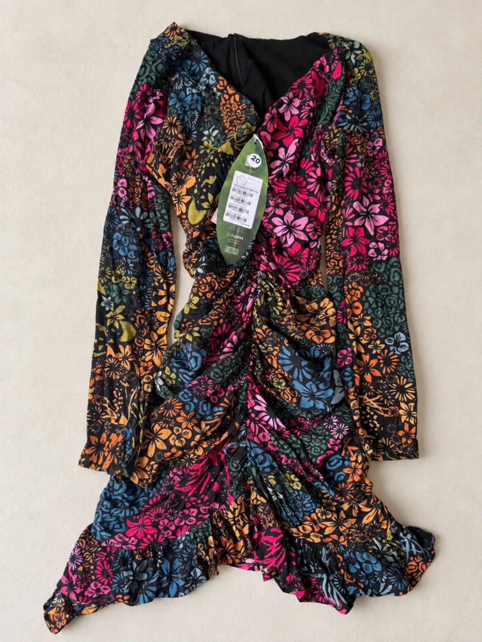 Vestido farm onça flor (NOVA)
