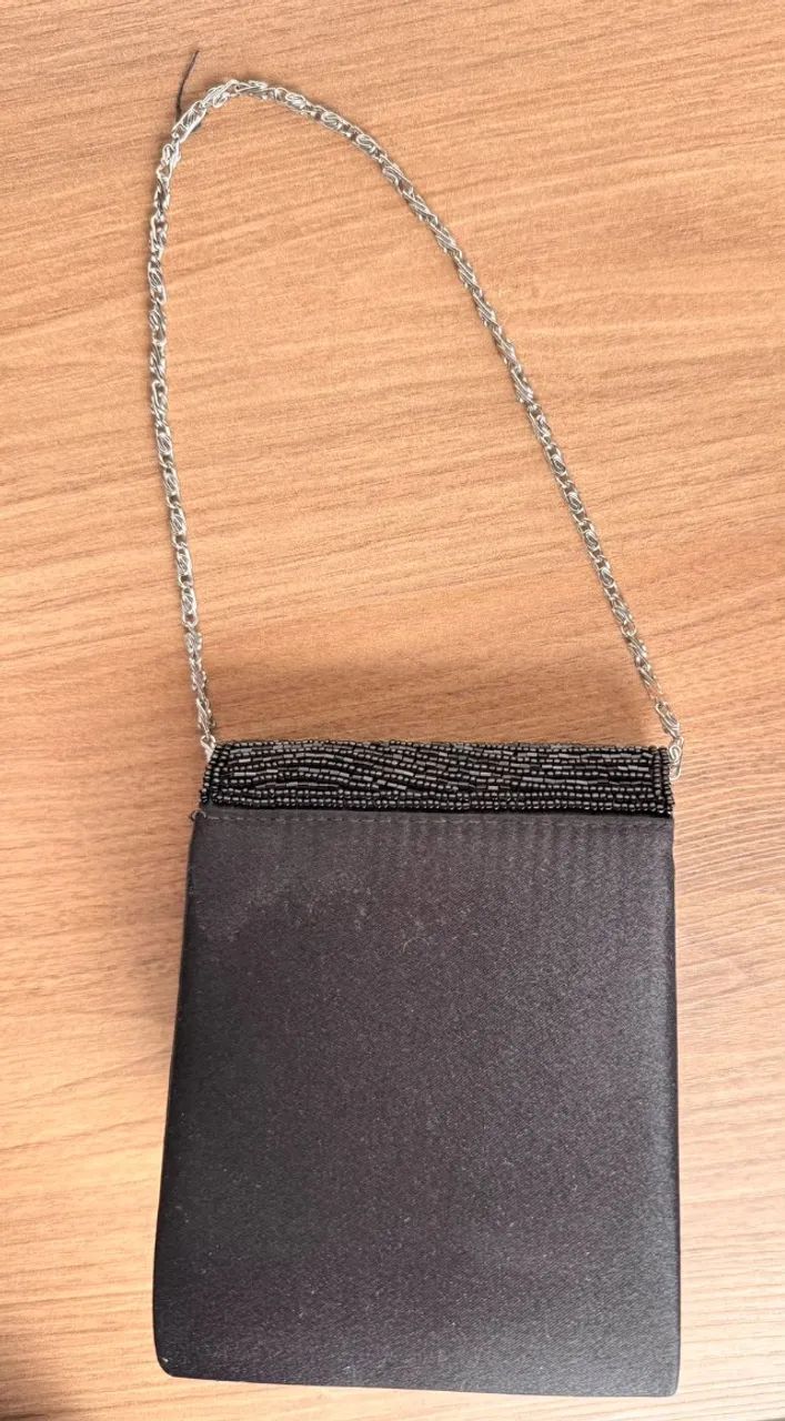 Bolsa de festa preta, estilo clutch  - Foto 4