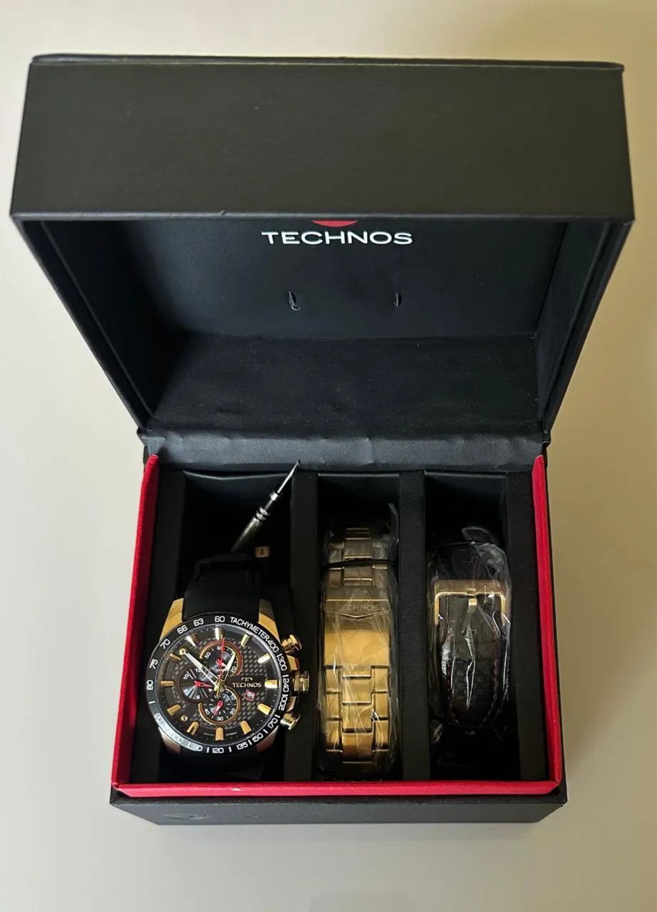 Relógio Technos Masculino Carbon Dourado - OS1ABR/T1P PERFORMANCE  - Foto 2