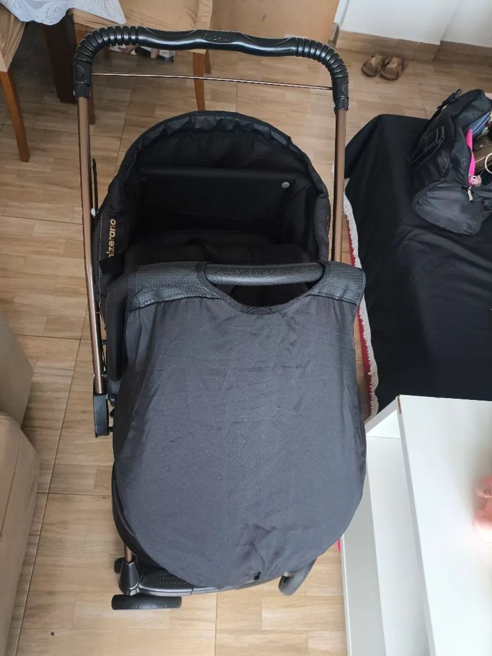 Carrinho de bebê + bebê conforto da Galzerano. - Foto 5