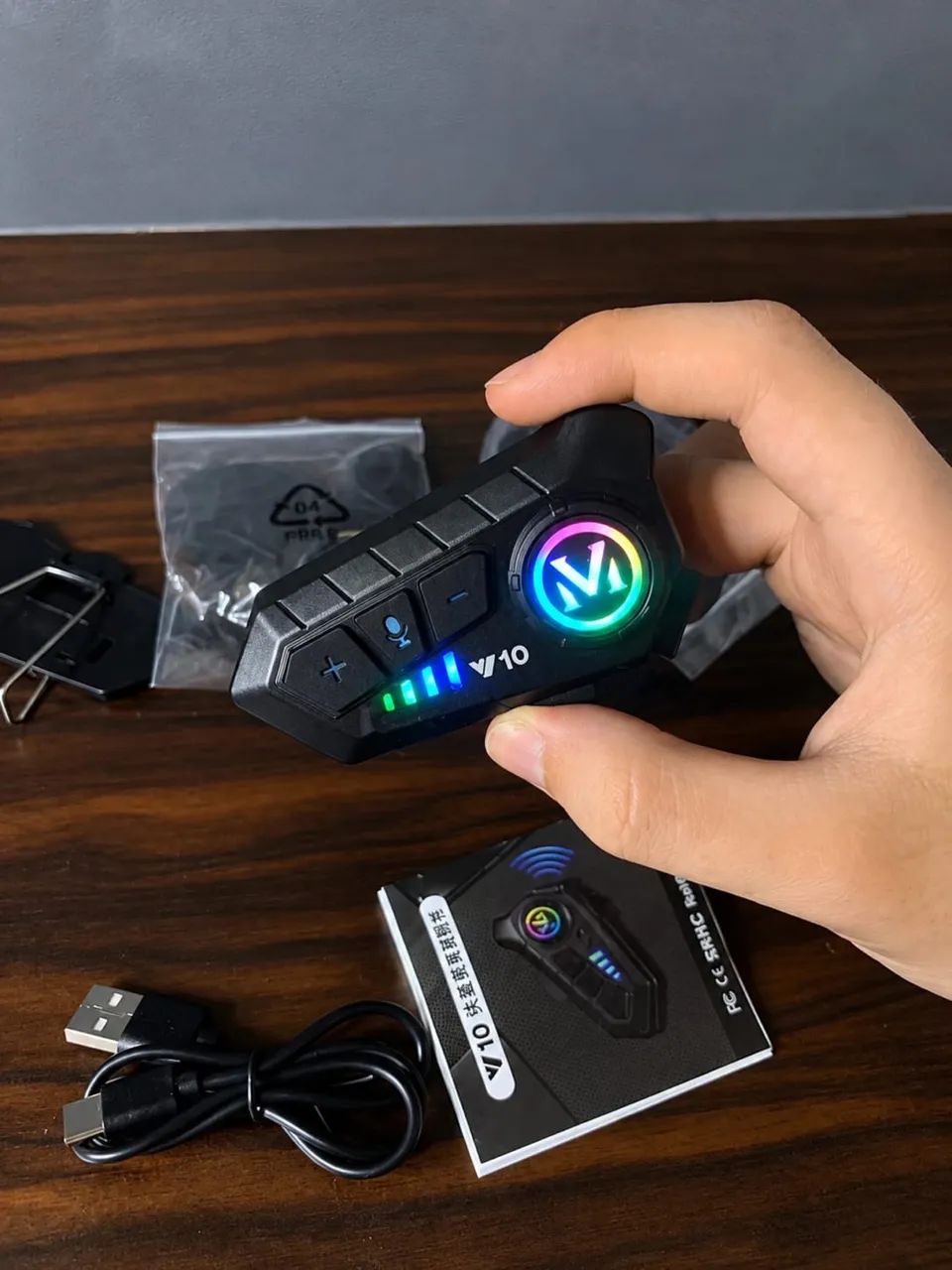 Fone de ouvido Bluetooth para capacete  - Foto 3