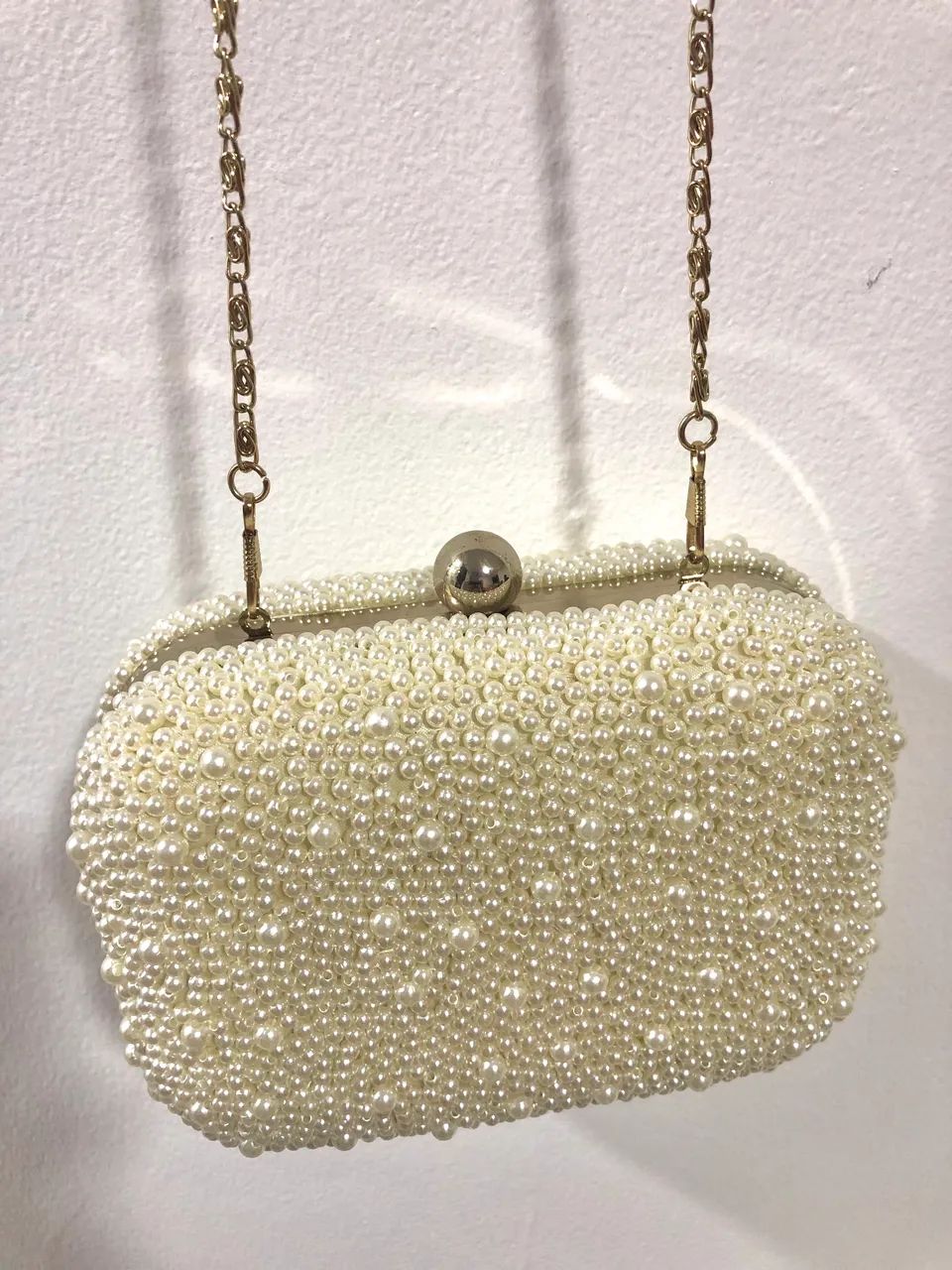 Bolsa de alcinha de festa (clutch em pérolas) - Foto 5