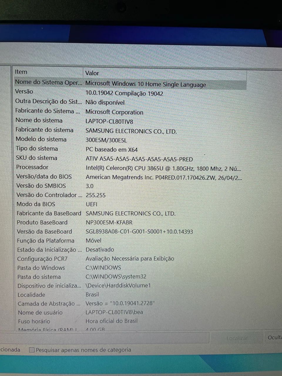 Notebook - Samsung NP300E5M419359843995494403