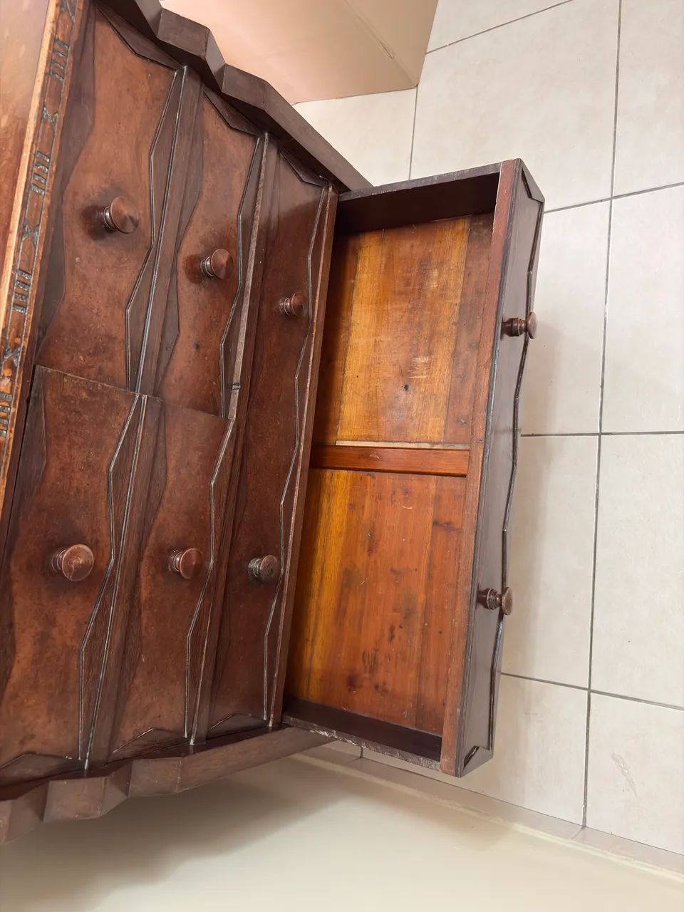 Móvel antigo antiquario - Foto 4
