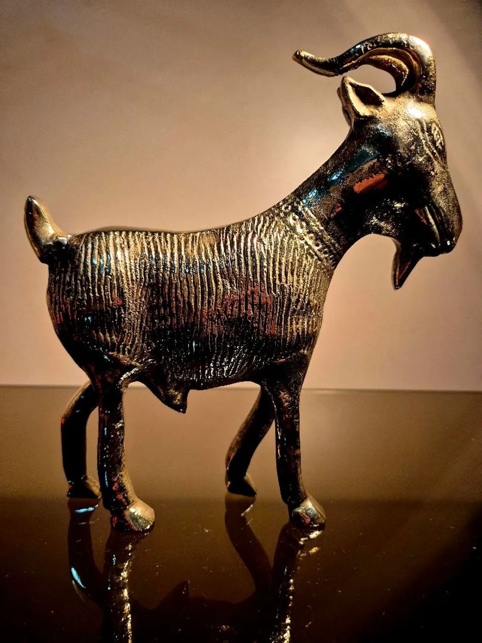 Bode escultura em bronze  - Foto 3