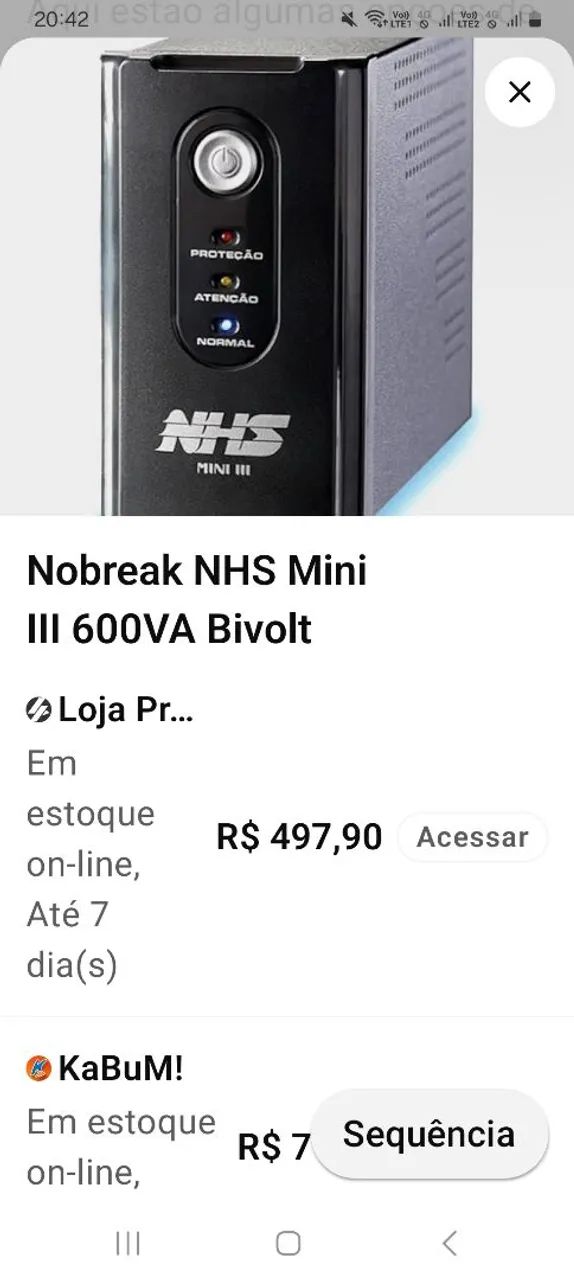 estabilizador NHS mini lll  - Foto 3