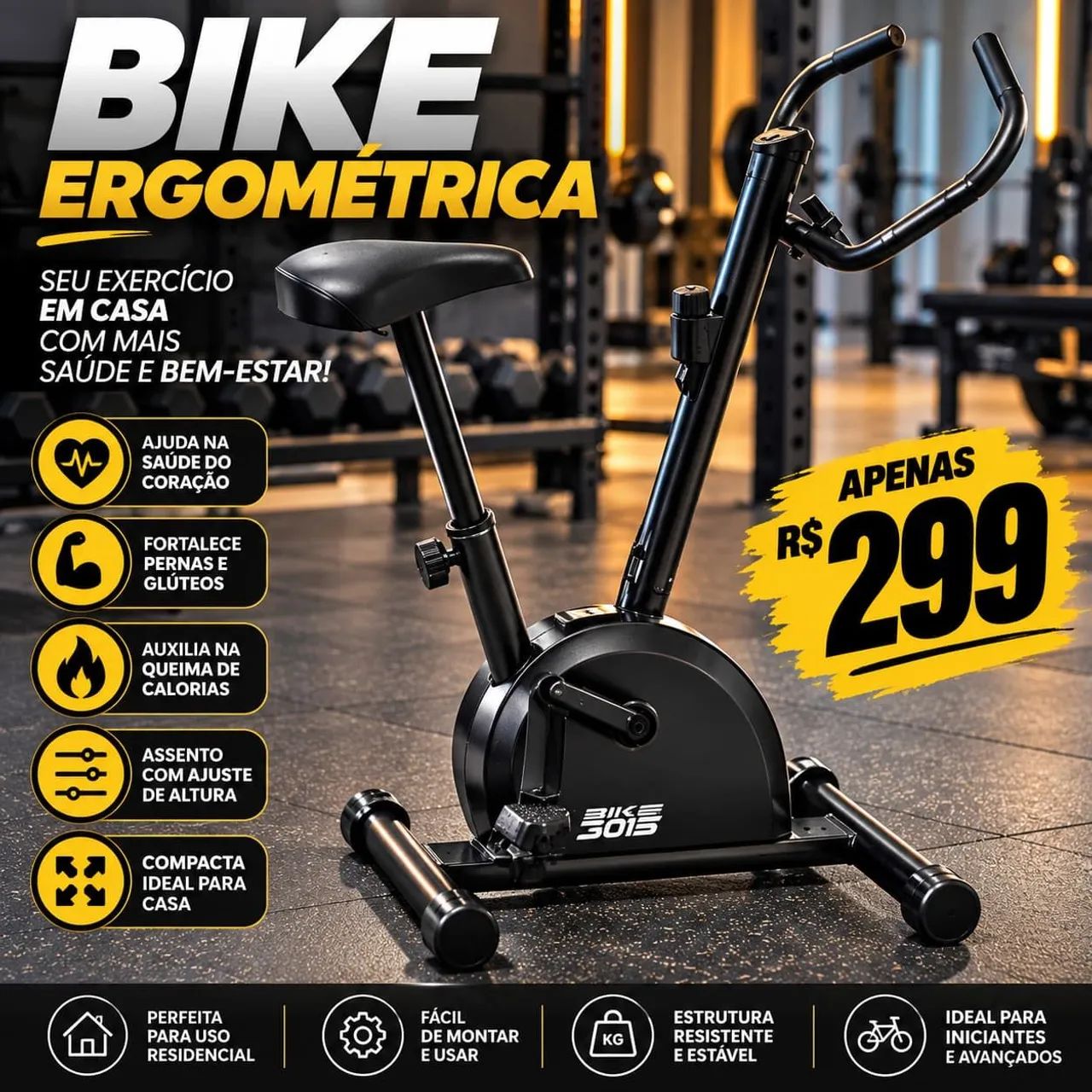 Bicicleta ergométrica 