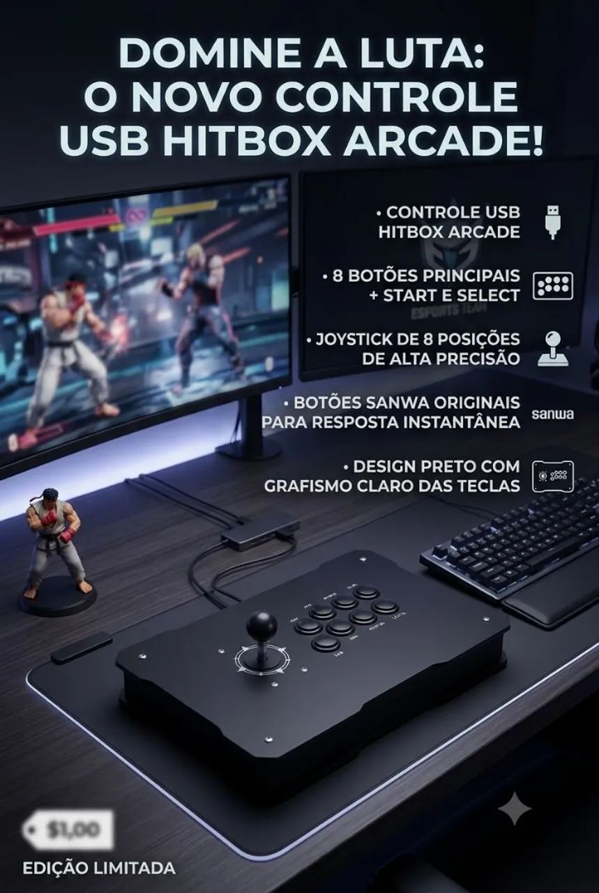 Controle HitBox Arcade