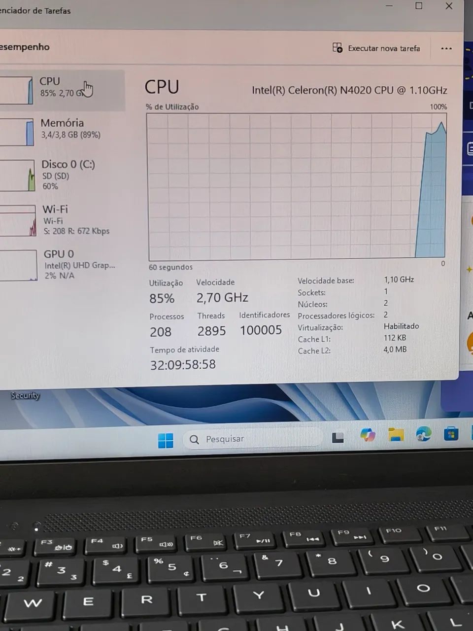Notebook celeron 2020 DDR4 ssd - Foto 5